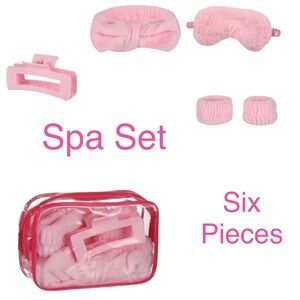 Pink 6-Piece Spa Set